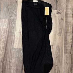 Michael Kors Black Sheer Sarong